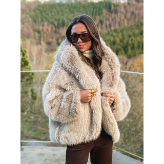 Veste en fausse fourrure Mylene - Beige