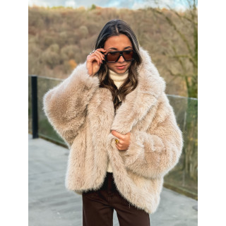 Veste en fausse fourrure Mylene - Beige