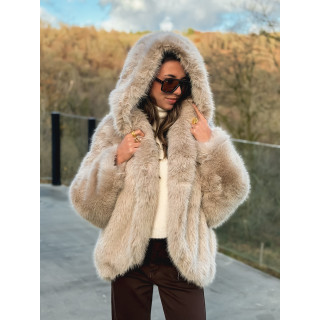Veste en fausse fourrure Mylene - Beige