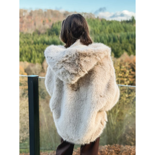 Veste en fausse fourrure Mylene - Beige