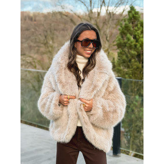 Veste en fausse fourrure Mylene - Beige