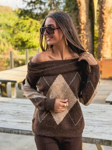 Pull Iseult - Chocolat