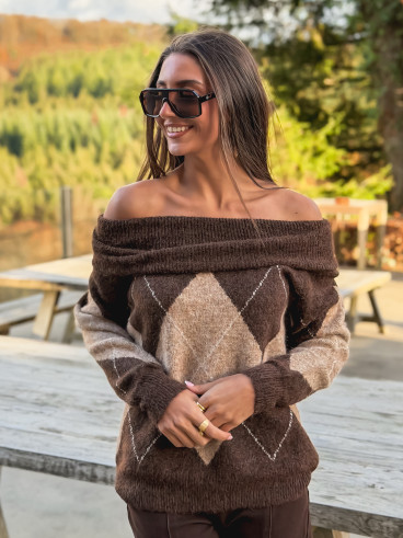 Pull Iseult - Chocolat
