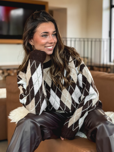 Pull Annecy - Chocolat