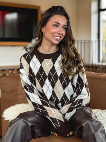 Pull Annecy - Chocolat