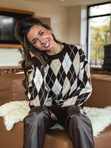 Pull Annecy - Chocolat