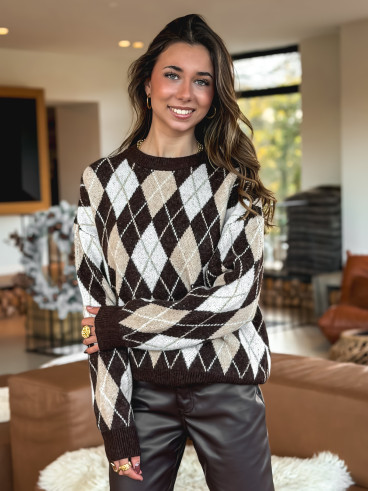 Pull Annecy - Chocolat