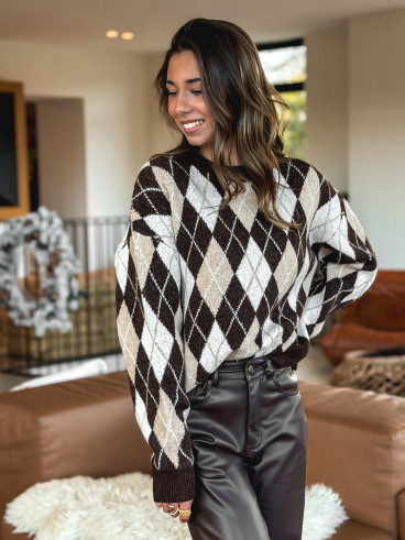 Pull Annecy - Chocolat