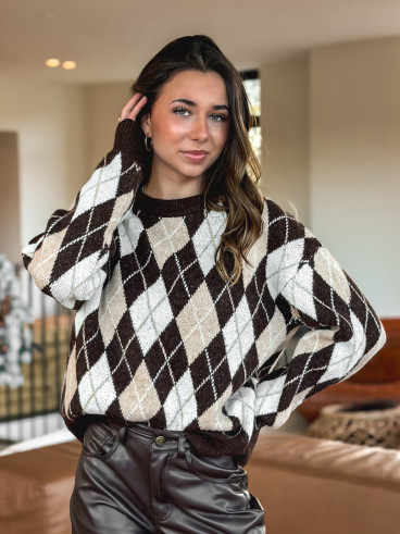 Pull Annecy - Chocolat