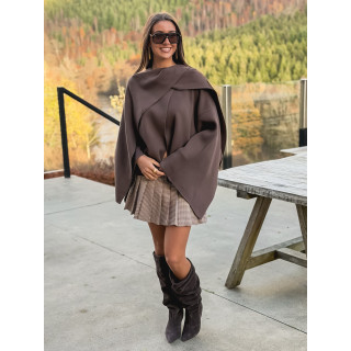 Gilet/Cape karyn - Chocolat