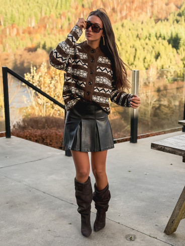 Gilet Freya - Chocolat