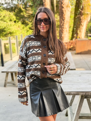 Gilet Freya - Chocolat