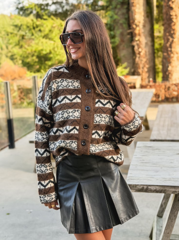 Gilet Freya - Chocolat