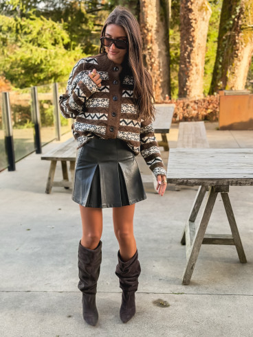 Gilet Freya - Chocolat