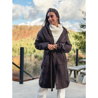 Gilet long Loumie - Chocolat