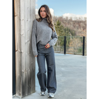 Pull col roulé Karu - Gris foncé