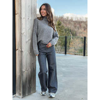 Pull col roulé Karu - Gris foncé