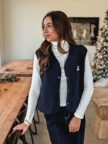 Gilet sans manches Mimi - Marine Gilet sans manches Mimi - Marine
