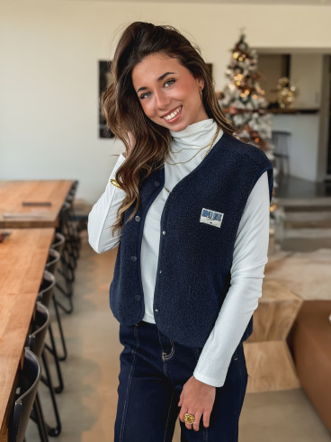 Gilet sans manches Mimi - Marine Gilet sans manches Mimi - Marine