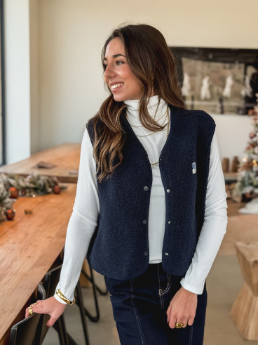Gilet sans manches Mimi - Marine