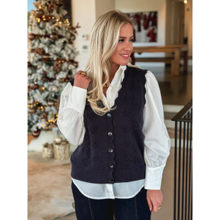Gilet sans manches Hermance - Bleu marine