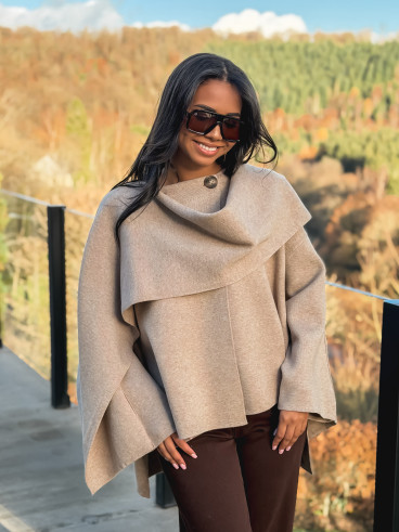 Gilet/Cape karyn - Beige