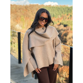 Gilet/Cape karyn - Beige