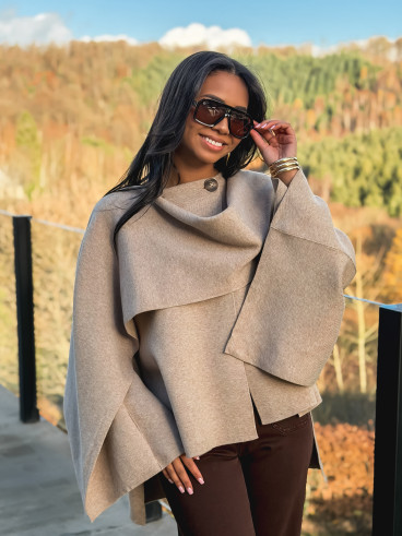 Gilet/Cape karyn - Beige