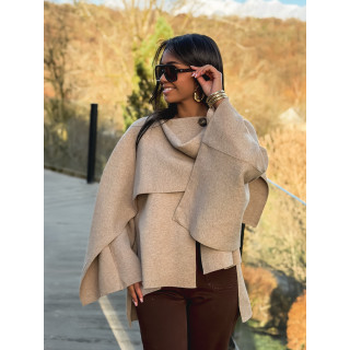 Gilet/Cape karyn - Beige