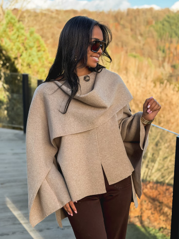 Gilet/Cape Karyn - Beige