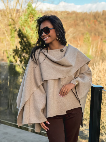 Gilet/Cape karyn - Beige