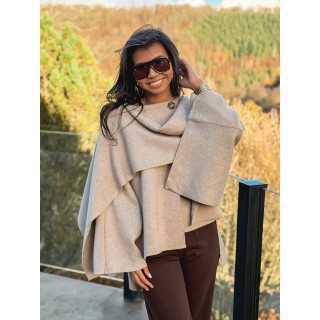 Gilet/Cape karyn - Beige