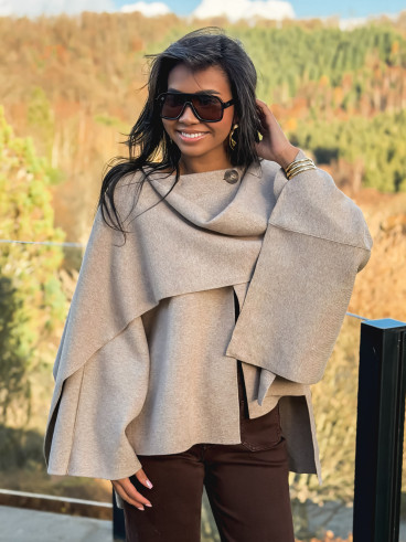 Gilet/Cape karyn - Beige