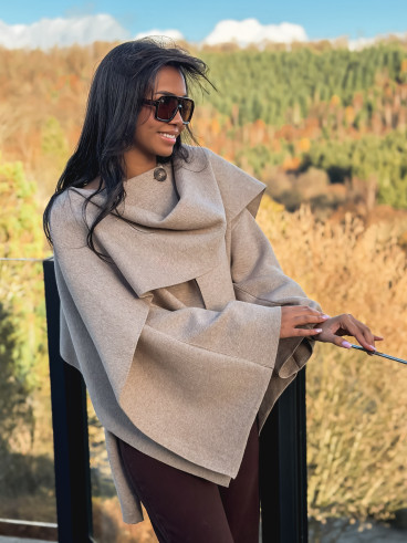 Gilet/Cape karyn - Beige