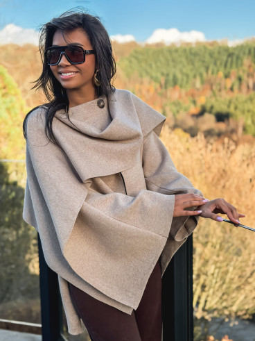 Gilet/Cape karyn - Beige
