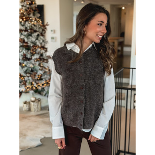 Gilet Bettina - Chocolat