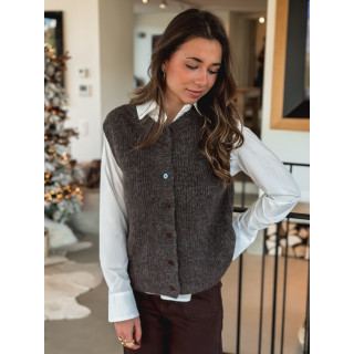 Gilet Bettina - Chocolat