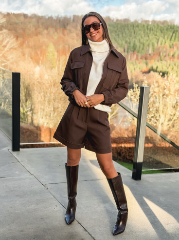 Short Honorine - Chocolat