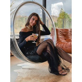 Jupe longue Sidonya - Noir