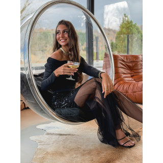 Jupe longue Sidonya - Noir