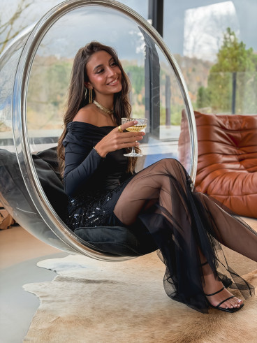 Jupe longue Sidonya - Noir