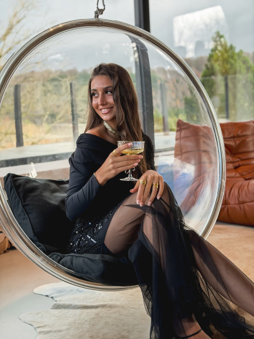 Jupe longue Sidonya - Noir