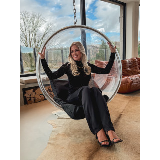 Blouse en dentelle Tessa - Noir