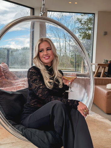 Blouse en dentelle Tessa - Noir Blouse en dentelle Tessa - Noir