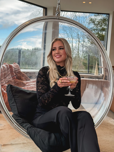 Blouse en dentelle Tessa - Noir Blouse en dentelle Tessa - Noir