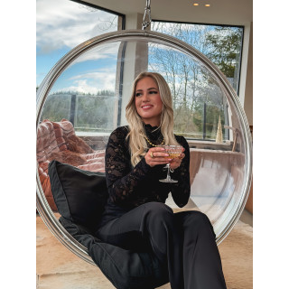 Blouse en dentelle Tessa - Noir