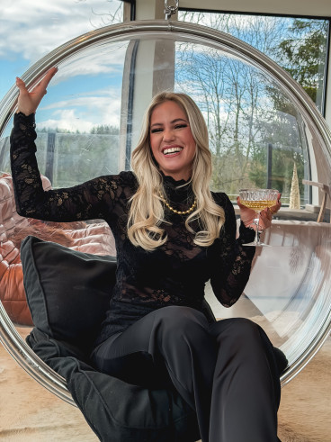 Blouse en dentelle Tessa - Noir Blouse en dentelle Tessa - Noir