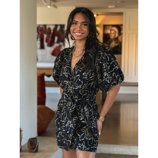 Robe courte Zita - Noir