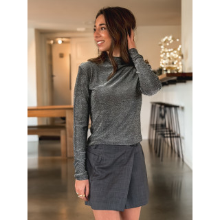 Blouse Satine - Argenté