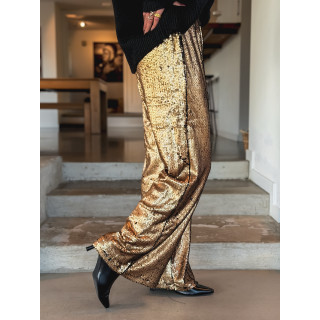 Pantalon à sequins Najoua - Doré
